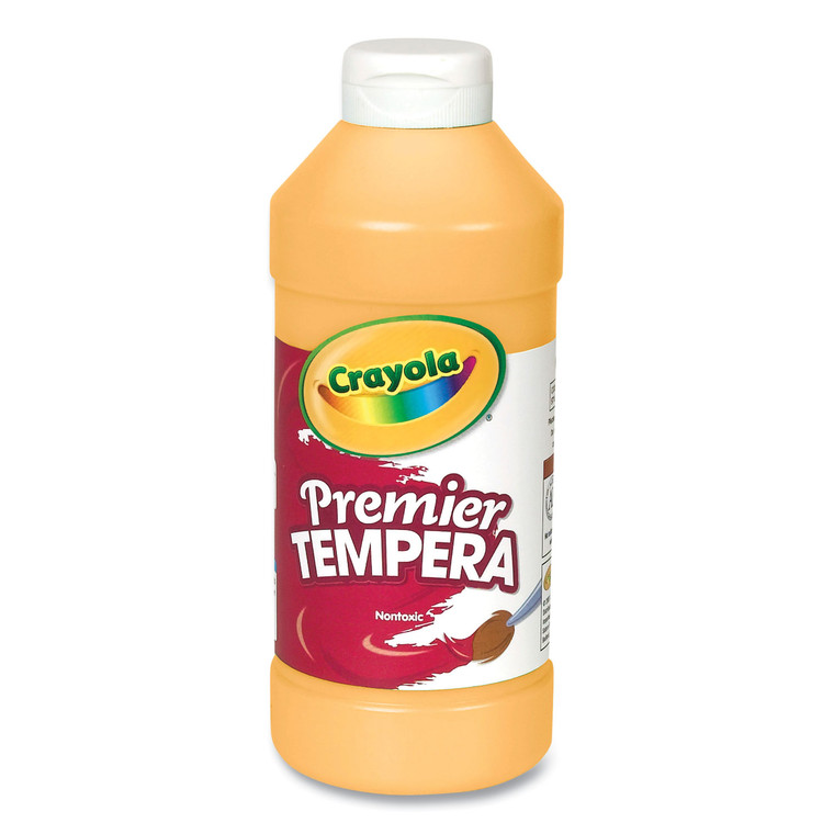 Premier Tempera Paint, Peach, 16 Oz Bottle - CYO541216033