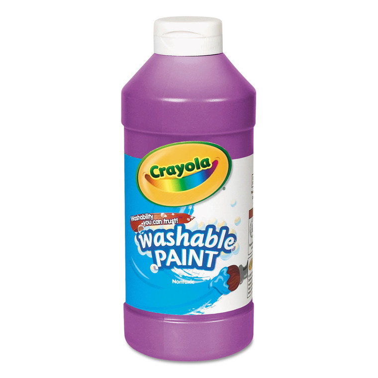 Washable Paint, Violet, 16 Oz Bottle - CYO542016040