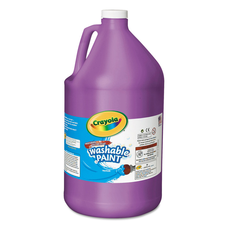 Washable Paint, Violet, 1 Gal Bottle - CYO542128040