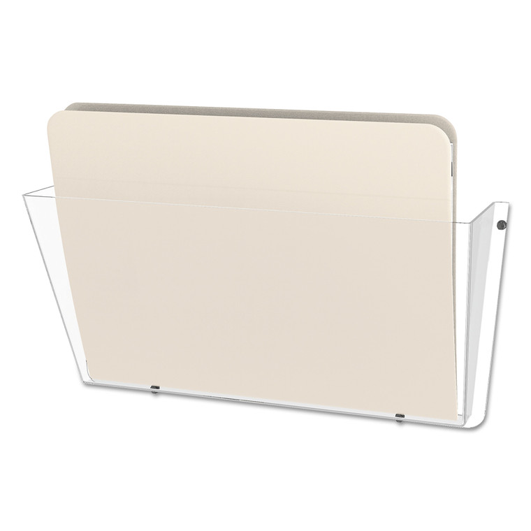 Unbreakable Docupocket Wall File, Letter, 14 1/2 X 3 X 6 1/2, Clear - DEF63201
