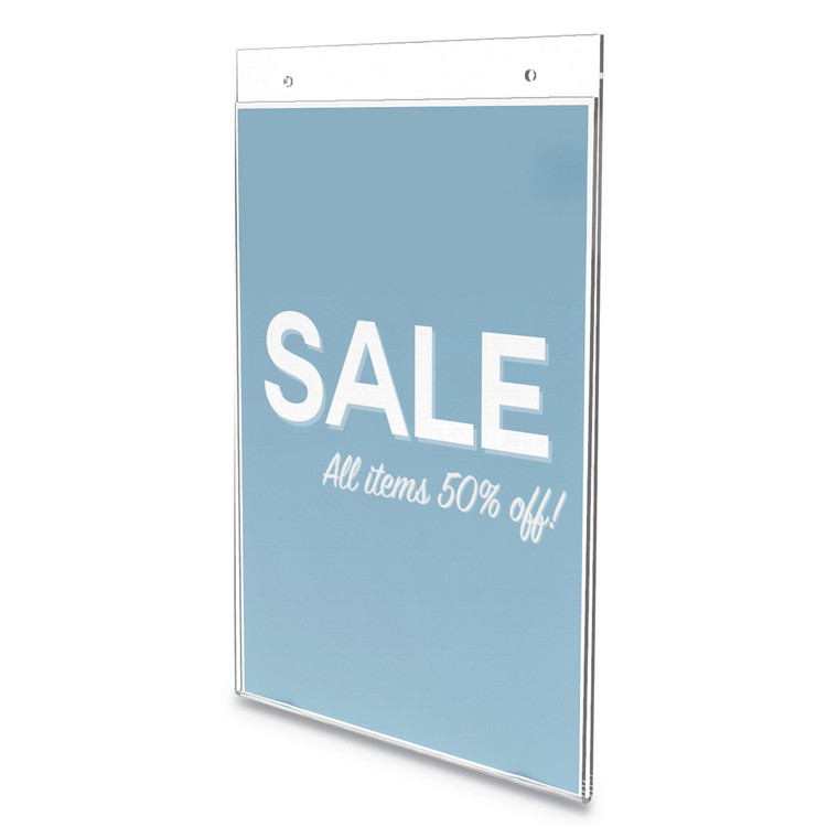 Classic Image Wall Sign Holder, 8 1/2" X 11", Clear Frame, 12/pack - DEF68201VP