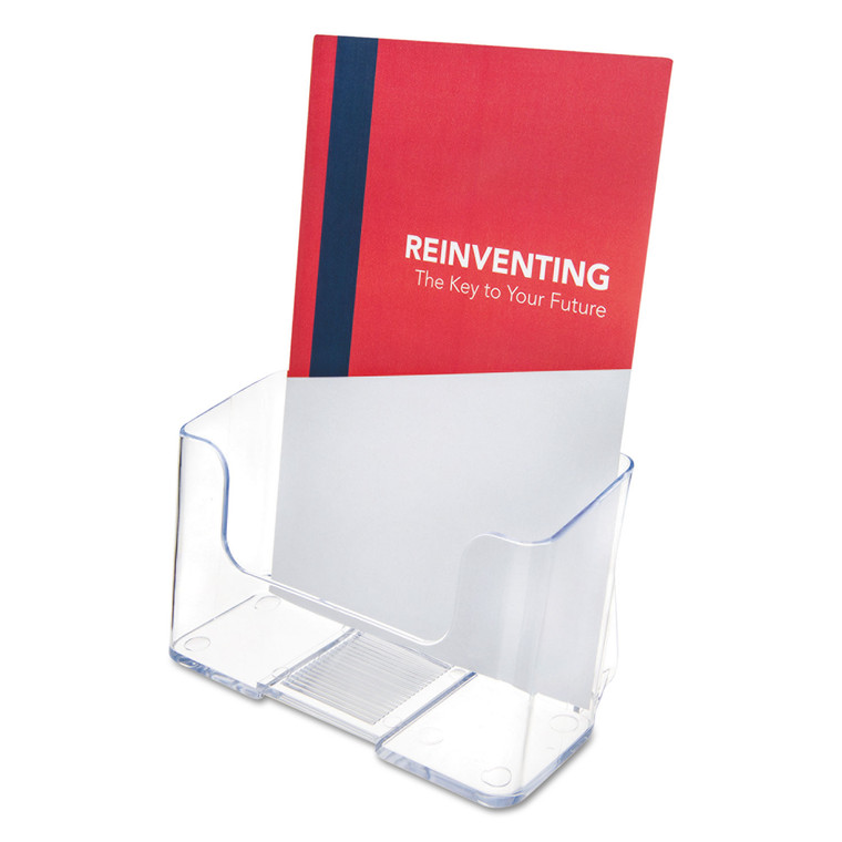Docuholder For Countertop/wall-Mount, Booklet Size, 6.5w X 3.75d X 7.75h, Clear - DEF74901
