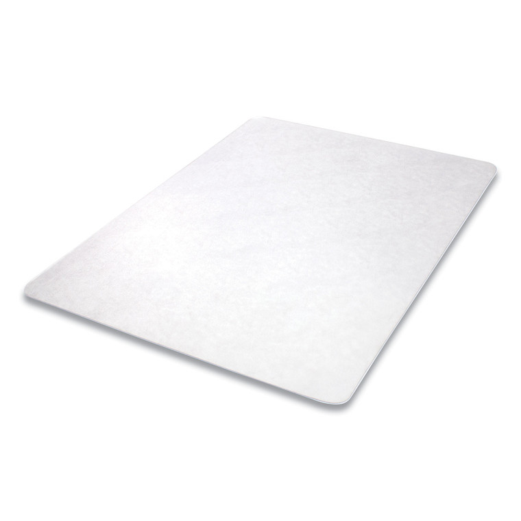 Antimicrobial Chair Mat, Medium Pile Carpet, 60 X 46, Rectangular, Clear - DEFCM14442FAM