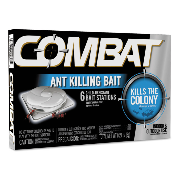 Combat Ant Killing System, Child-Resistant, Kills Queen And Colony, 6/box - DIA45901