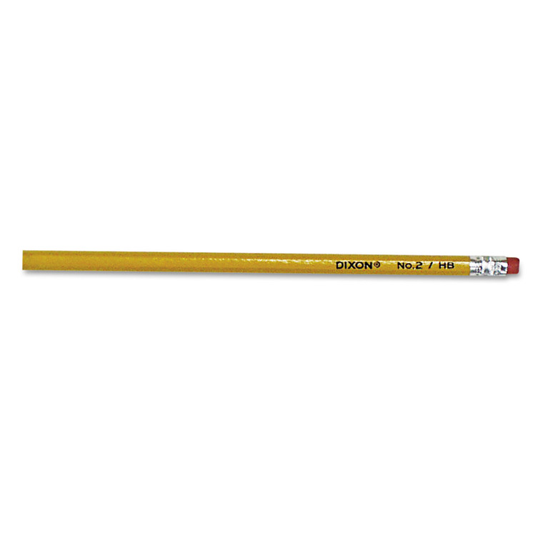 No. 2 Pencil, Hb (#2), Black Lead, Yellow Barrel, 144/box - DIX14412