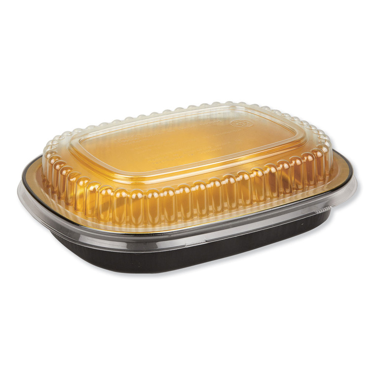 Aluminum Closeable Containers, 23 Oz, 6.25 X 1.25 X 4.38, Black/gold, 100/carton - DPK9331PT100