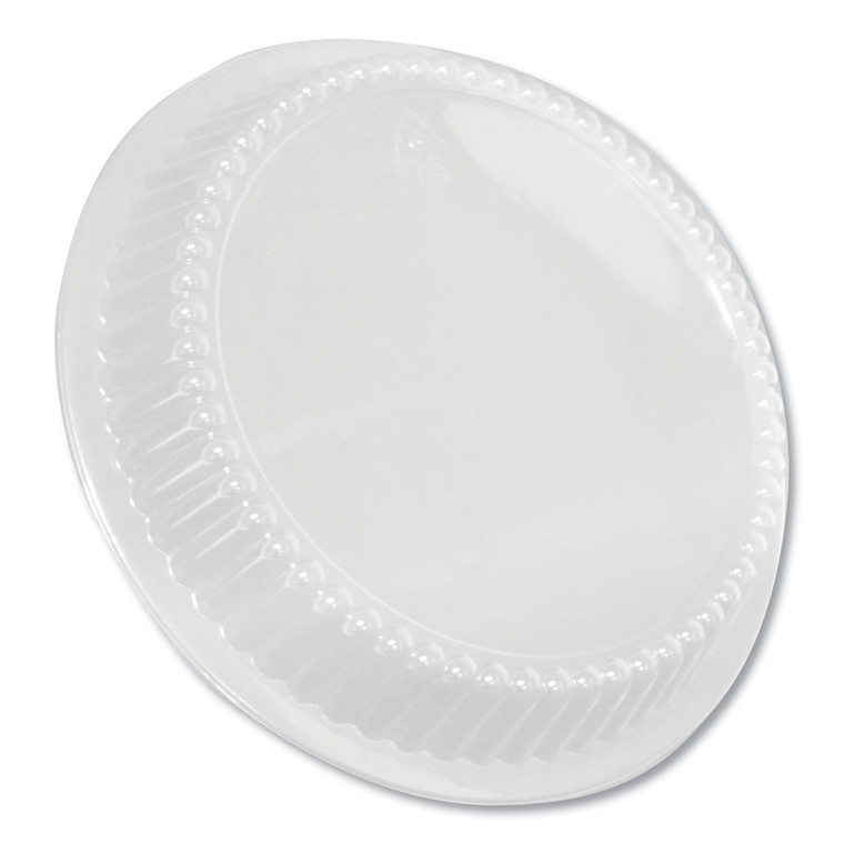 Dome Lids For 8" Round Containers, 8" Diameter X 1.56"h, Clear, 500/carton - DPKP280500