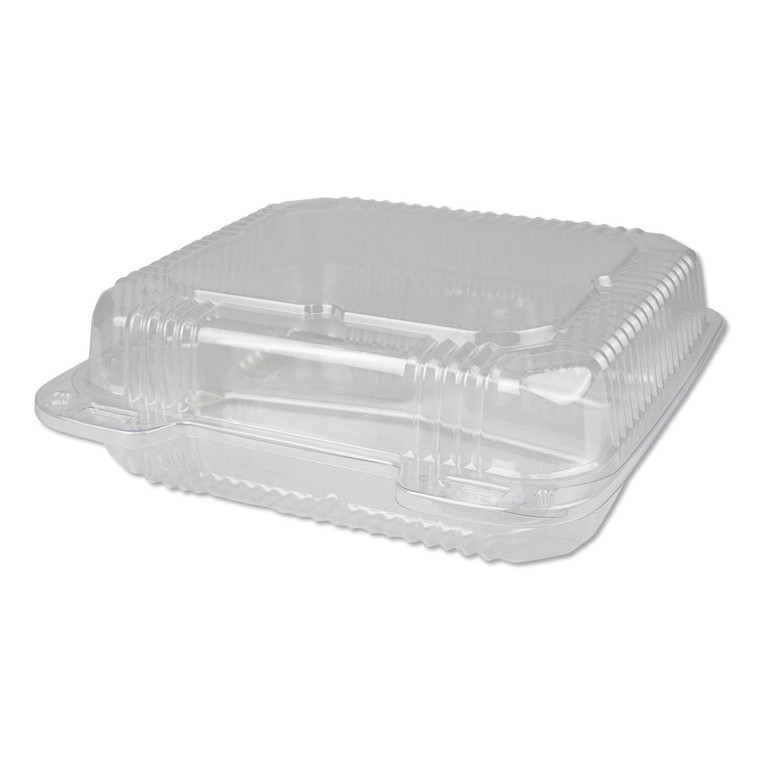 Plastic Clear Hinged Containers, 3-Compartment, 5 Oz/5 Oz/15 Oz, 8.88 X 8 X 3, Clear, 250/carton - DPKPXT833