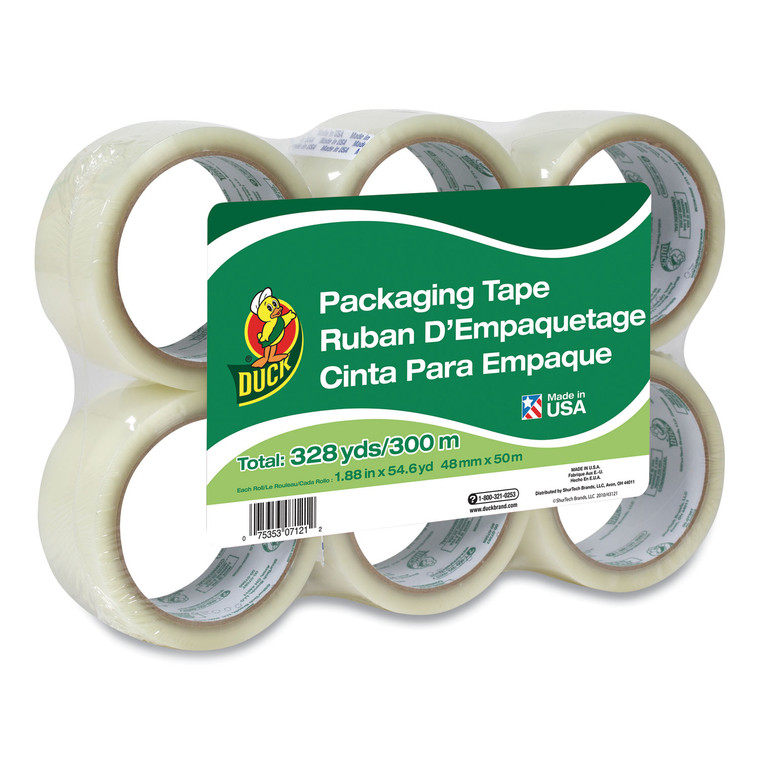 Commercial Grade Packaging Tape, 3" Core, 1.88" X 55 Yds, Clear, 6/pack - DUC240053
