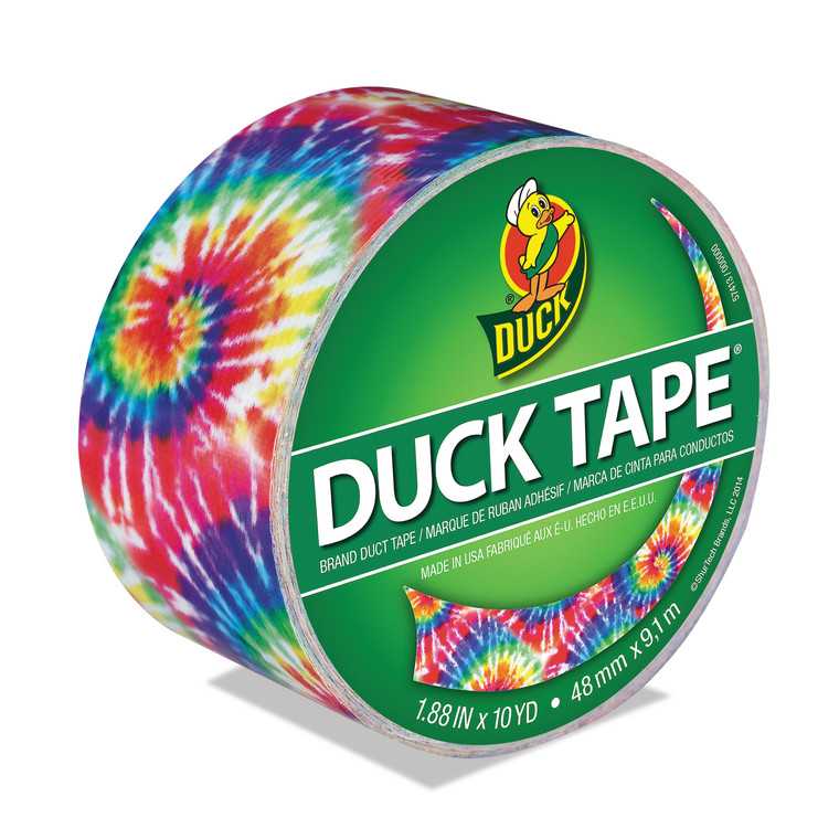 Colored Duct Tape, 3" Core, 1.88" X 10 Yds, Multicolor Love Tie Dye - DUC283268