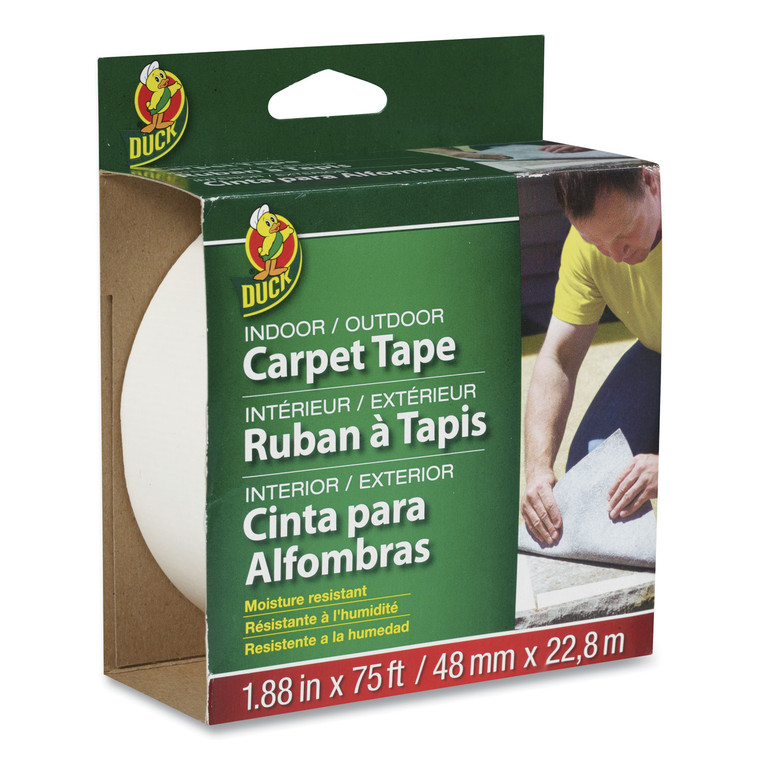 Carpet Tape, 3" Core, 1.88" X 75 Ft, White - DUC442062