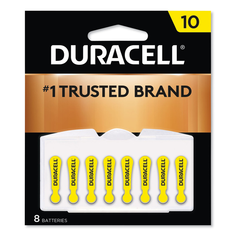 Hearing Aid Battery, #10, 8/pack - DURDA10B8ZM10