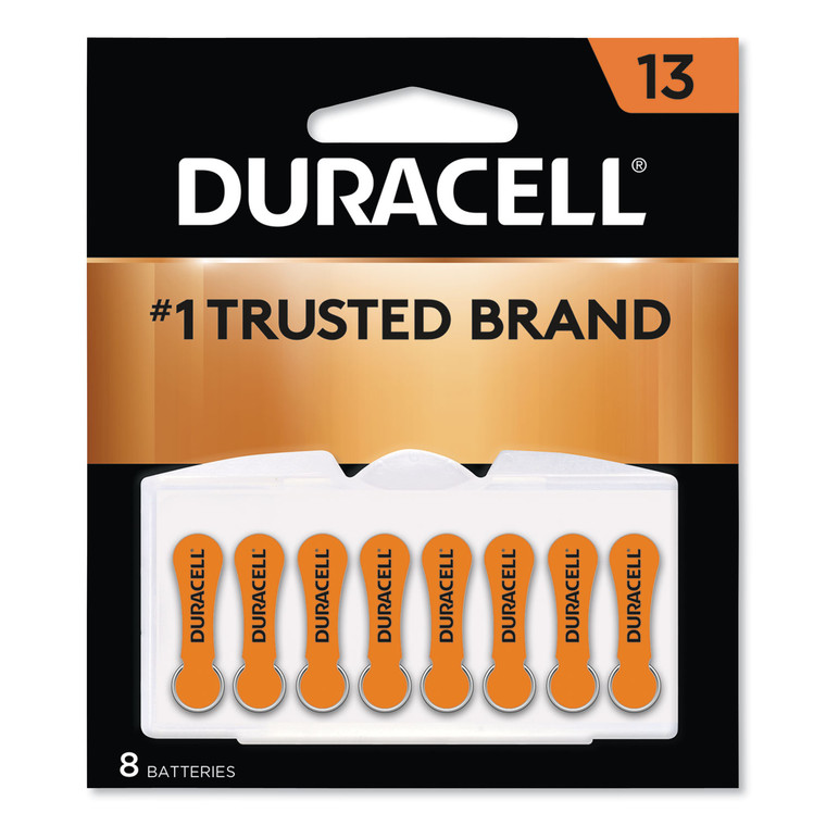 Hearing Aid Battery, #13, 8/pack - DURDA13B8ZM09