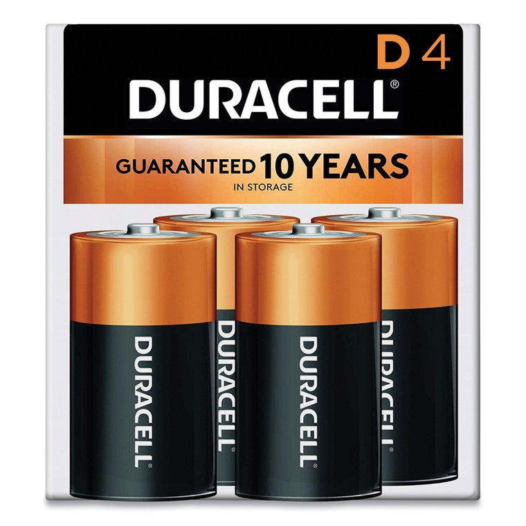 Coppertop Alkaline D Batteries, 4/pack - DURMN1300R4Z