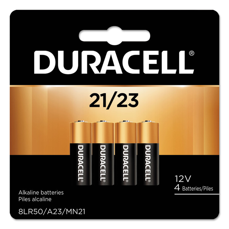 Specialty Alkaline Batteries, 21/23, 12 V, 4/pack - DURMN21B4PK