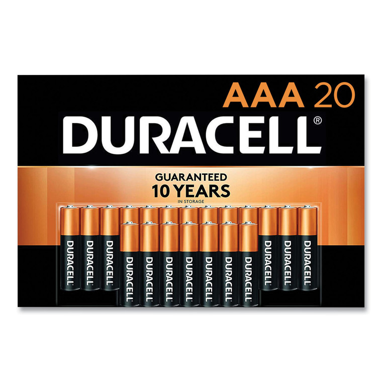 Coppertop Alkaline Aaa Batteries, 20/pack - DURMN2400B20Z