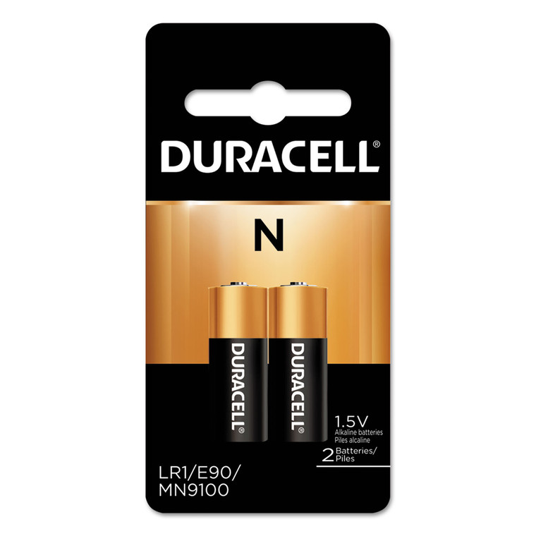 Specialty Alkaline Battery, N, 1.5 V, 2/pack - DURMN9100B2PK