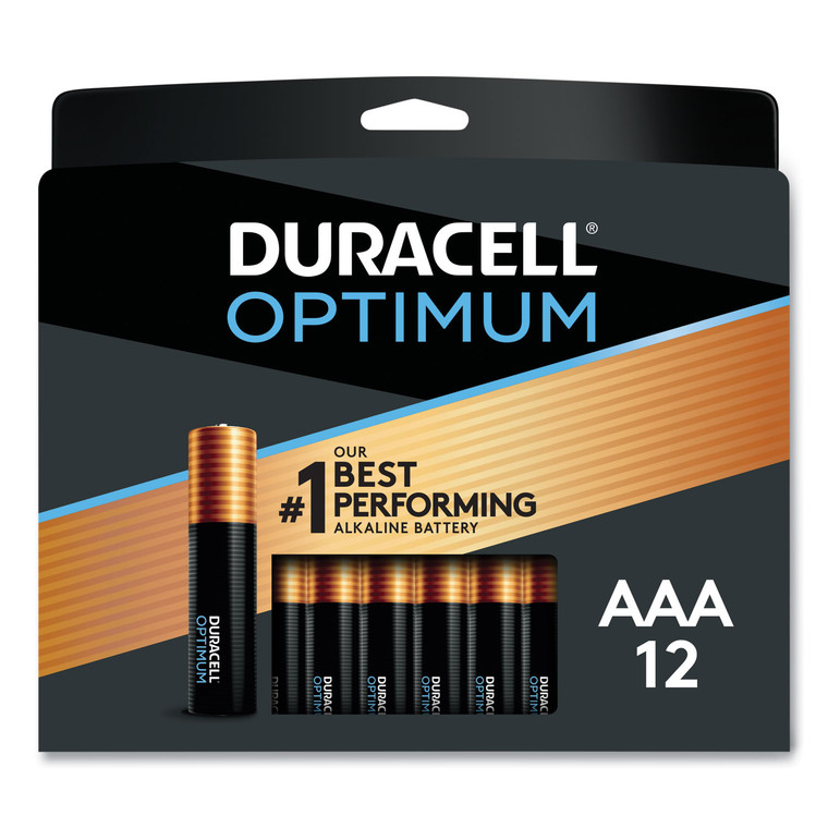 Optimum Alkaline Aaa Batteries, 12/pack - DUROPT2400B12PR