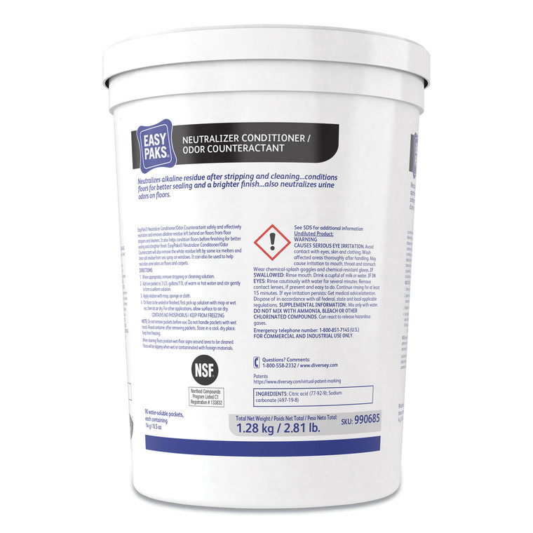 Neutralizer Conditioner/odor Counteractant, 0.5 Oz Packet, 90/tub, 2 Tubs/carton - DVO990685