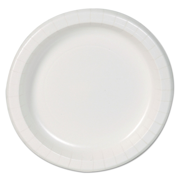 Paper Dinnerware, Plates, White, 8.5" Dia, 125/pack, 4/carton - DXEDBP09WCT
