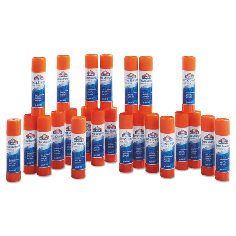 Extra-Strength Office Glue Stick, 0.28 Oz, Dries Clear, 24/pack - EPIE554