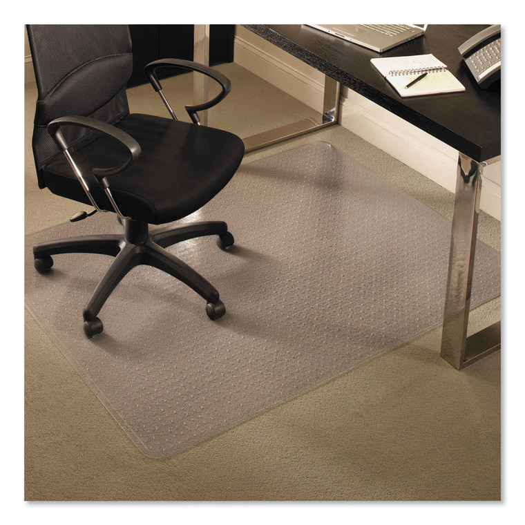 Everlife Chair Mats For Medium Pile Carpet, Rectangular, 46 X 60, Clear - ESR122371