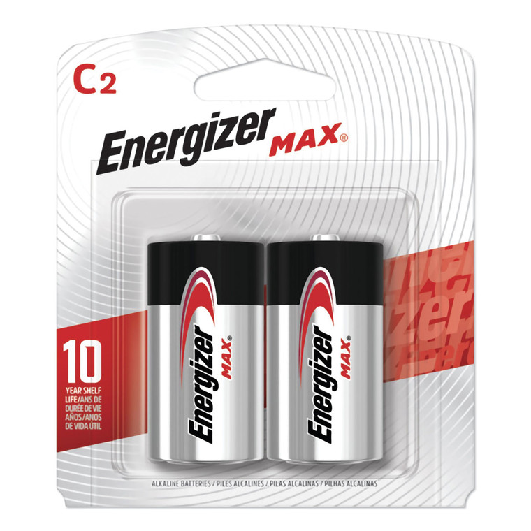 Max Alkaline C Batteries, 1.5 V, 2/pack - EVEE93BP2