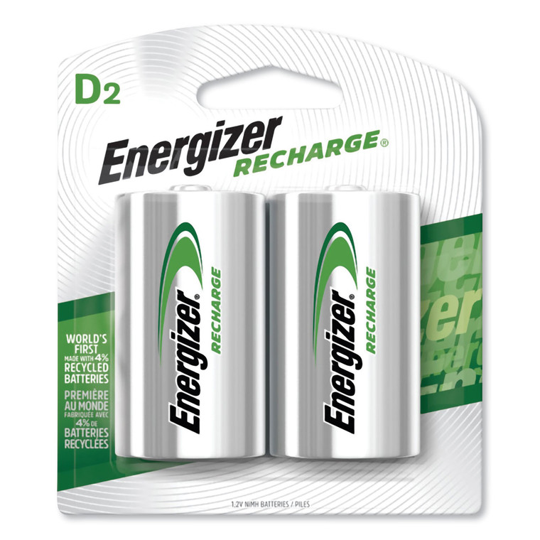 Nimh Rechargeable D Batteries, 1.2 V, 2/pack - EVENH50BP2