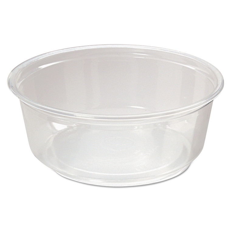 Microwavable Deli Containers, 8 Oz, 4.6" Diameter X 1.8"h, Clear, 500/carton - FABPK8SC