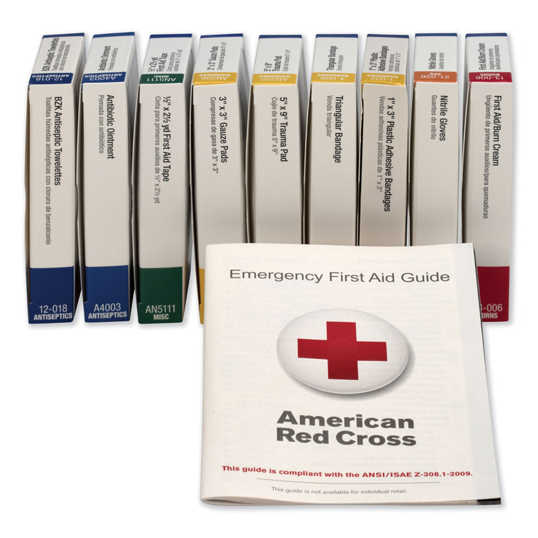 Ansi Compliant 10 Person First Aid Kit Refill, 65 Pieces - FAO740010