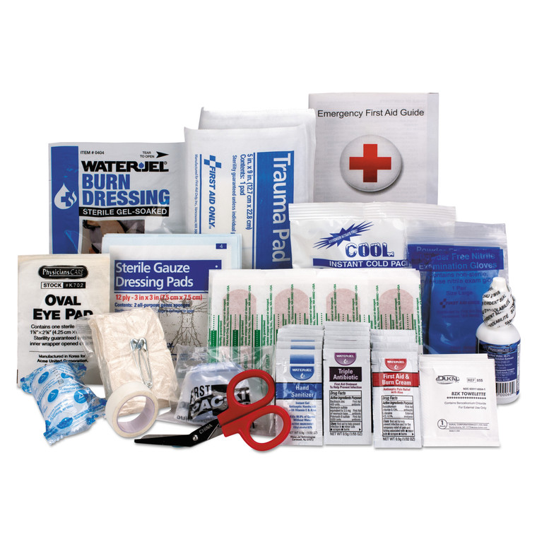 Ansi 2015 Compliant First Aid Kit Refill, Class A, 25 People, 89 Pieces - FAO90583
