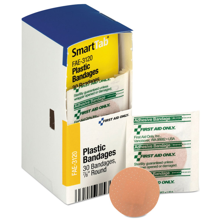 Refill For Smartcompliance General Business Cabinet, Spot Plastic Bandages, 7/8 Dia - FAOFAE3120