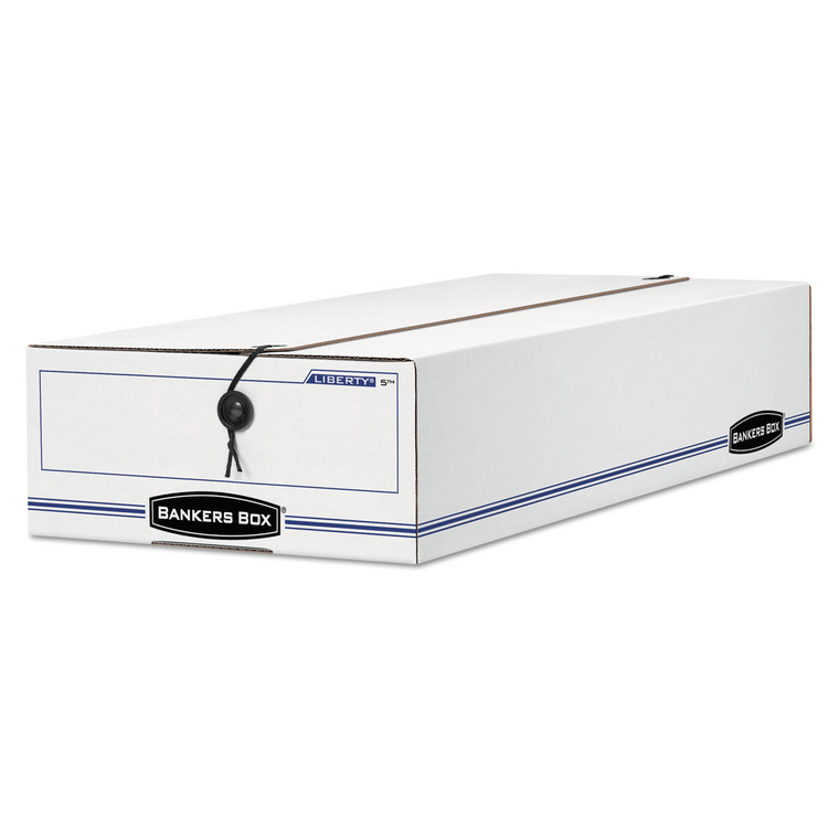 Liberty Check And Form Boxes, 9.25" X 23.75" X 4.25", White/blue, 12/carton - FEL00002