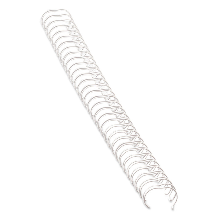 Wire Bindings, 1/4" Diameter, 35 Sheet Capacity, White, 25/pack - FEL52540