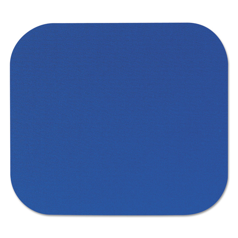 Polyester Mouse Pad, Nonskid Rubber Base, 9 X 8, Blue - FEL58021