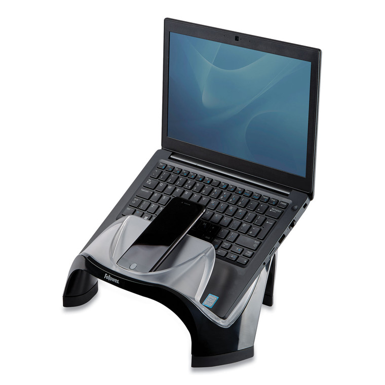 Smart Suites Laptop Riser With Usb, 13.13" X 10.63" X 7.5", Black/clear - FEL8020201