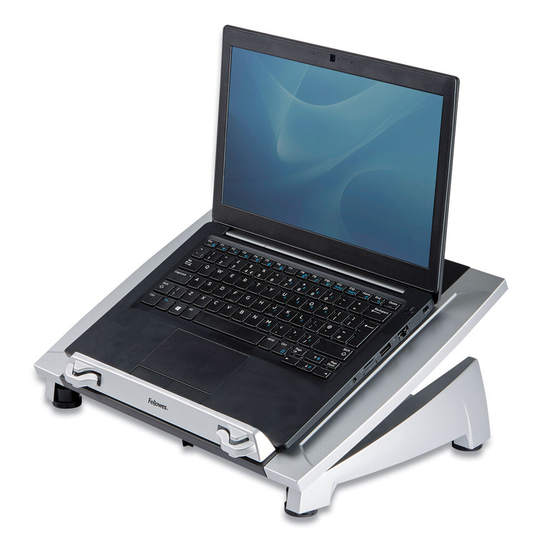 Office Suites Laptop Riser Plus, 15.06" X 10.5" X 6.5", Black/silver, Supports 10 Lbs - FEL8036701