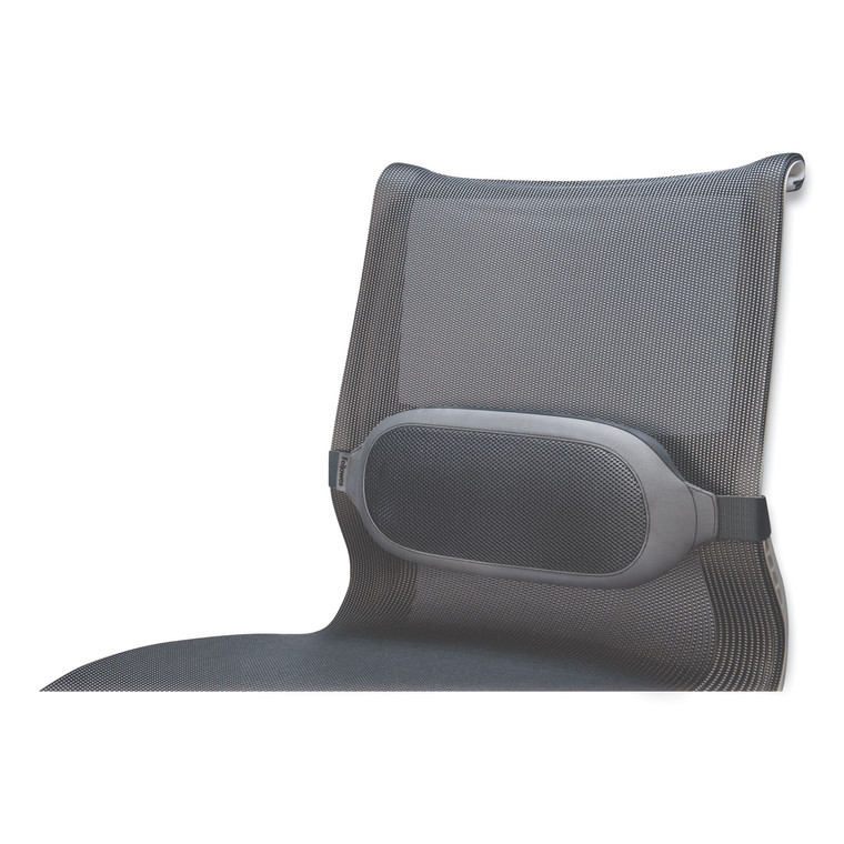 I-Spire Series Lumbar Cushion, 14 X 6 X 3, Gray - FEL9311601