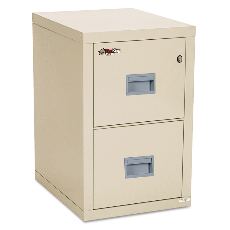 Compact Turtle Insulated Vertical File, 1-Hour Fire, 2 Legal/letter File Drawers, Parchment, 17.75" X 22.13" X 27.75" - FIR2R1822CPA