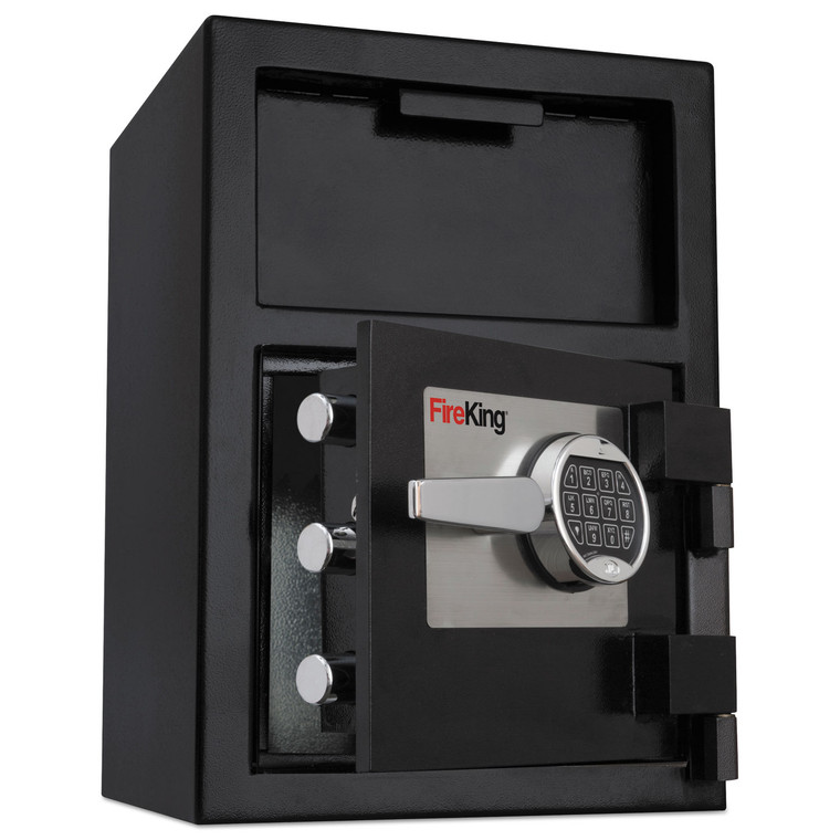 Depository Security Safe, 2.72 Cu Ft, 24w X 13.4d X 10.83h, Black - FIRSB2414BLEL