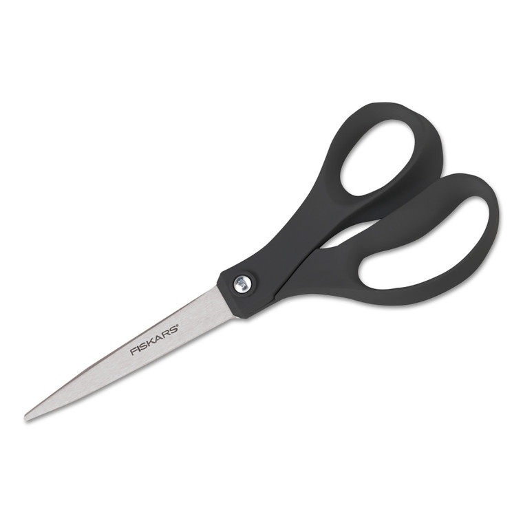 Recycled Scissors, 10" Long, 8" Cut Length, Black Straight Handle - FSK1508101001