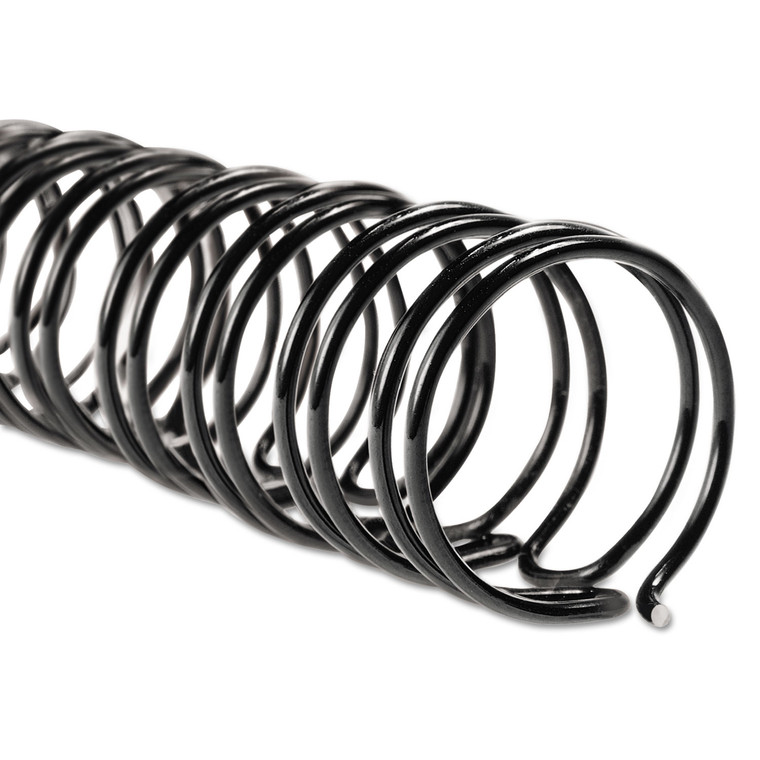 Wirebind Spines, 3/8" Diameter, 85 Sheet Capacity, Black, 100/box - GBC9775018