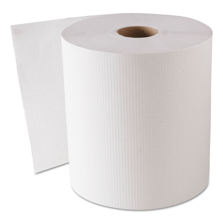 Hardwound Roll Towels, White, 8" X 800 Ft, 6 Rolls/carton - GEN1820