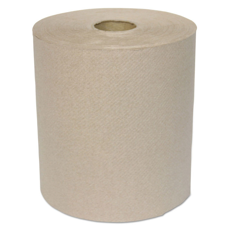 Hardwound Roll Towels, 1-Ply, Kraft, 8" X 700 Ft, 6/carton - GEN1826