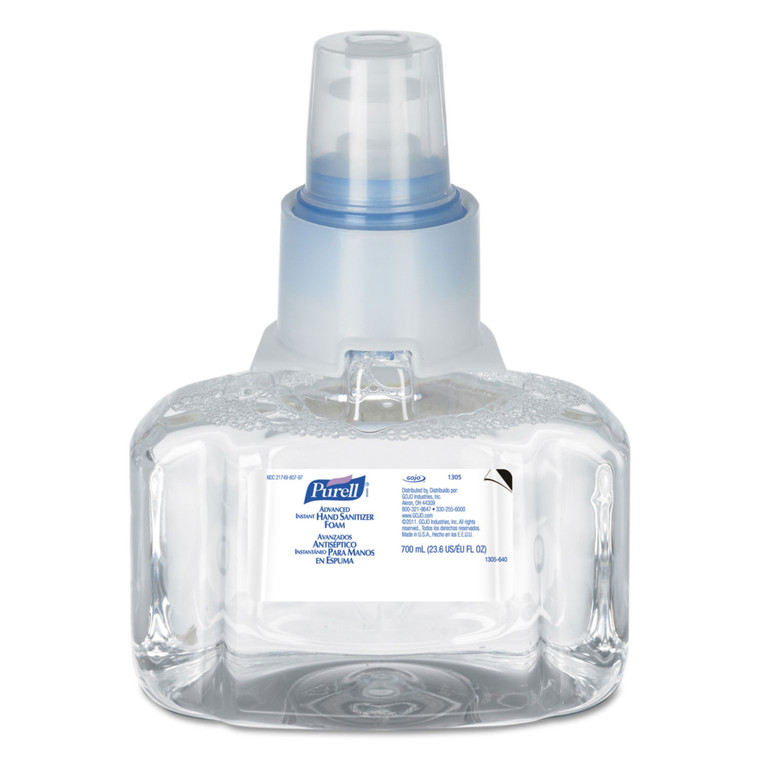 Advanced Foam Hand Sanitizer, Ltx-7, 700 Ml Refill, Fragrance-Free - GOJ130503EA