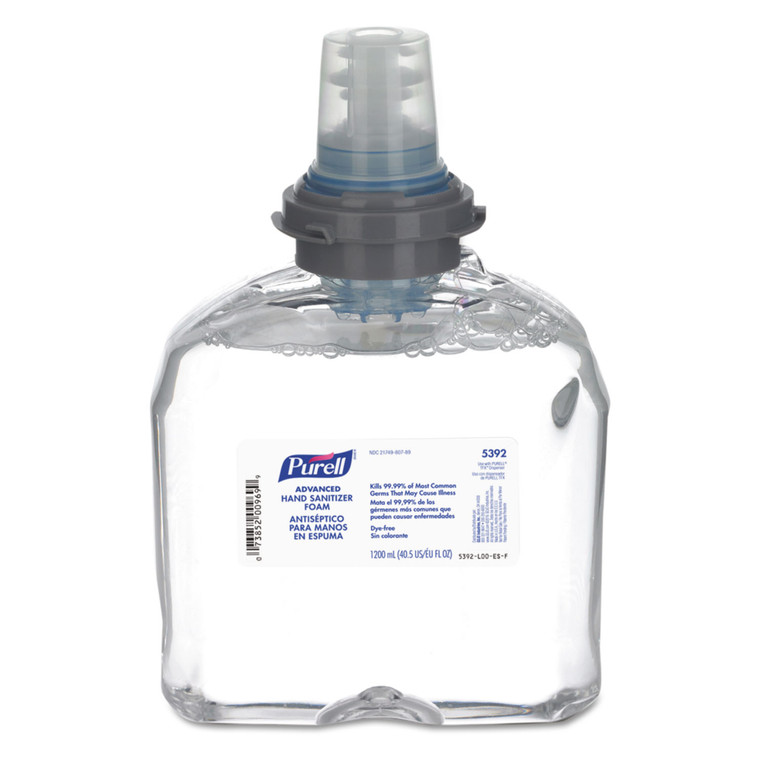 Advanced Tfx Refill Instant Foam Hand Sanitizer, 1,200 Ml, Unscented, 2/caton - GOJ539202CT