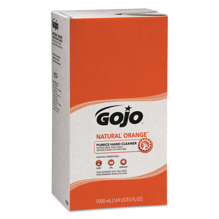 Natural Orange Pumice Hand Cleaner Refill, Citrus Scent, 5,000 Ml, 2/carton - GOJ7556