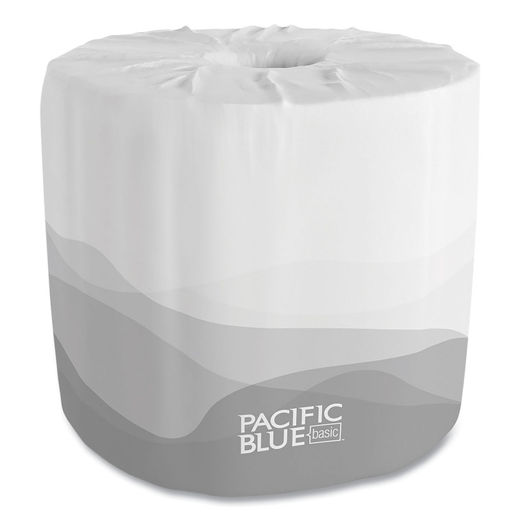 Pacific Blue Basic Embossed Bathroom Tissue, Septic Safe, 1-Ply, White, 550 Sheets/roll, 40 Rolls/carton - GPC1984101