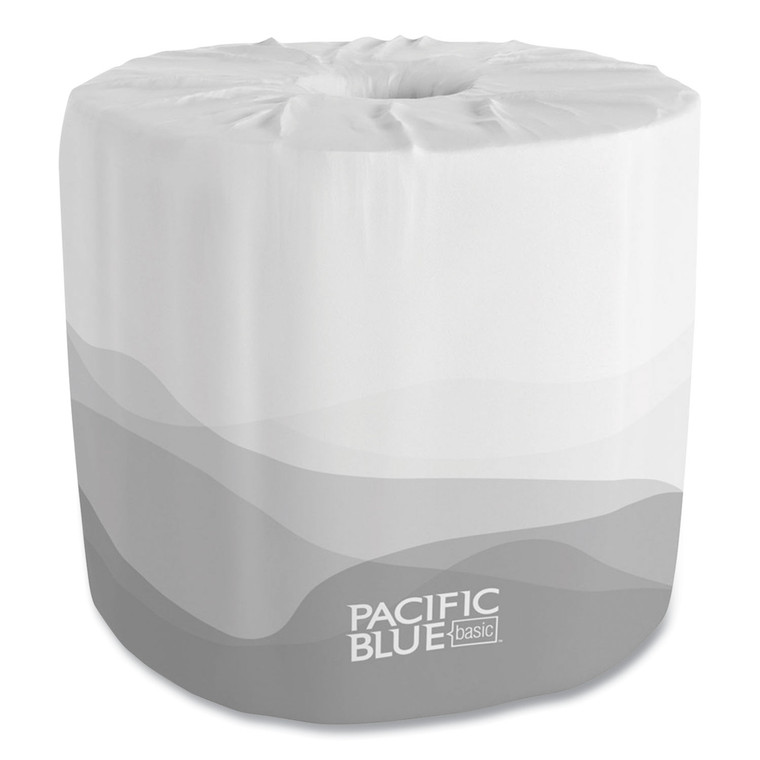Pacific Blue Basic Bathroom Tissue, Septic Safe, 2-Ply, White, 550 Sheets/roll, 80 Rolls/carton - GPC1988001