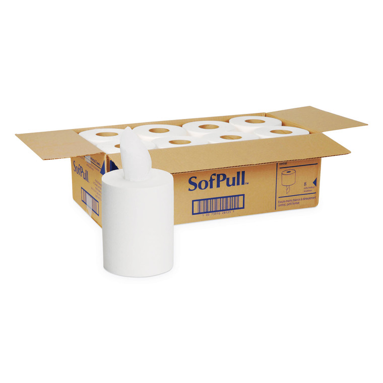 Sofpull Premium Jr. Cap. Towel, 7.8" X 14.8", White, 225/roll, 8 Rolls/carton - GPC28125